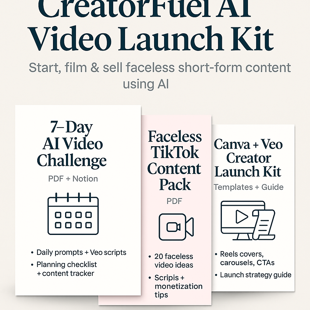 CreatorFuel AI Video Launch Kit