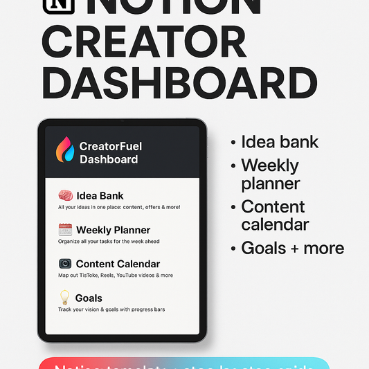 Notion Creator Dashboard