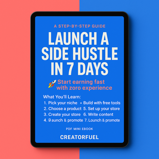 Launch a Side Hustle in 7 Days