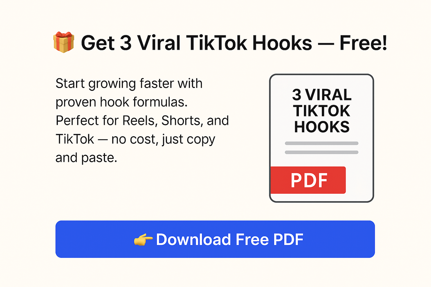 Free Viral TikTok Hooks (PDF)