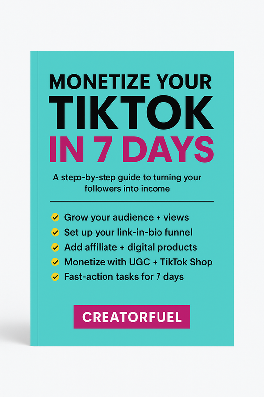 Monetize Your TikTok in 7 Days